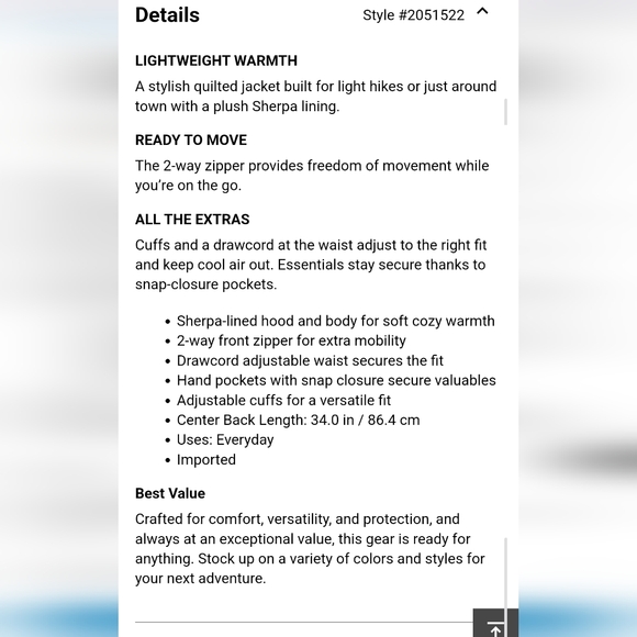 Columbia Crystal Crest Quilted Jacket - Picture 7 of 11